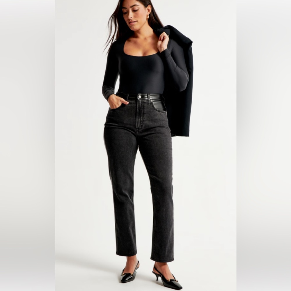 Abercrombie Curve Love Black Jeans